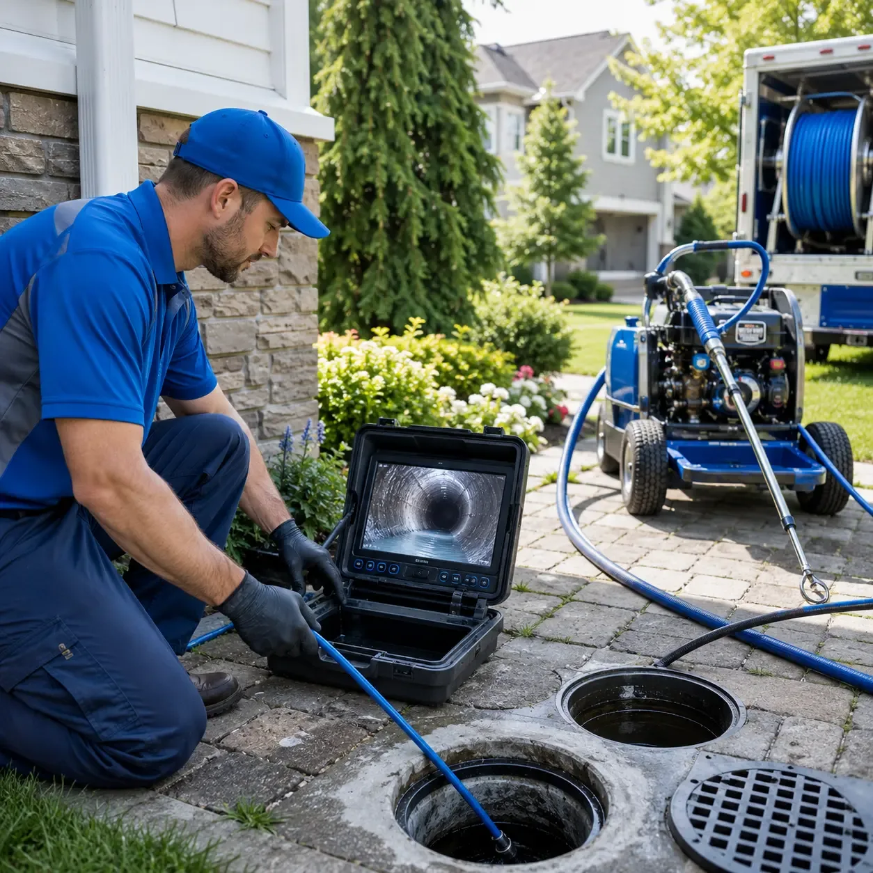 Outdoor drain cleaning professionals serving Hickory Corners, MI